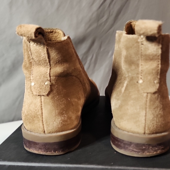 Franco Sarto Tan Suede Ankle Boots - Picture 3 of 7